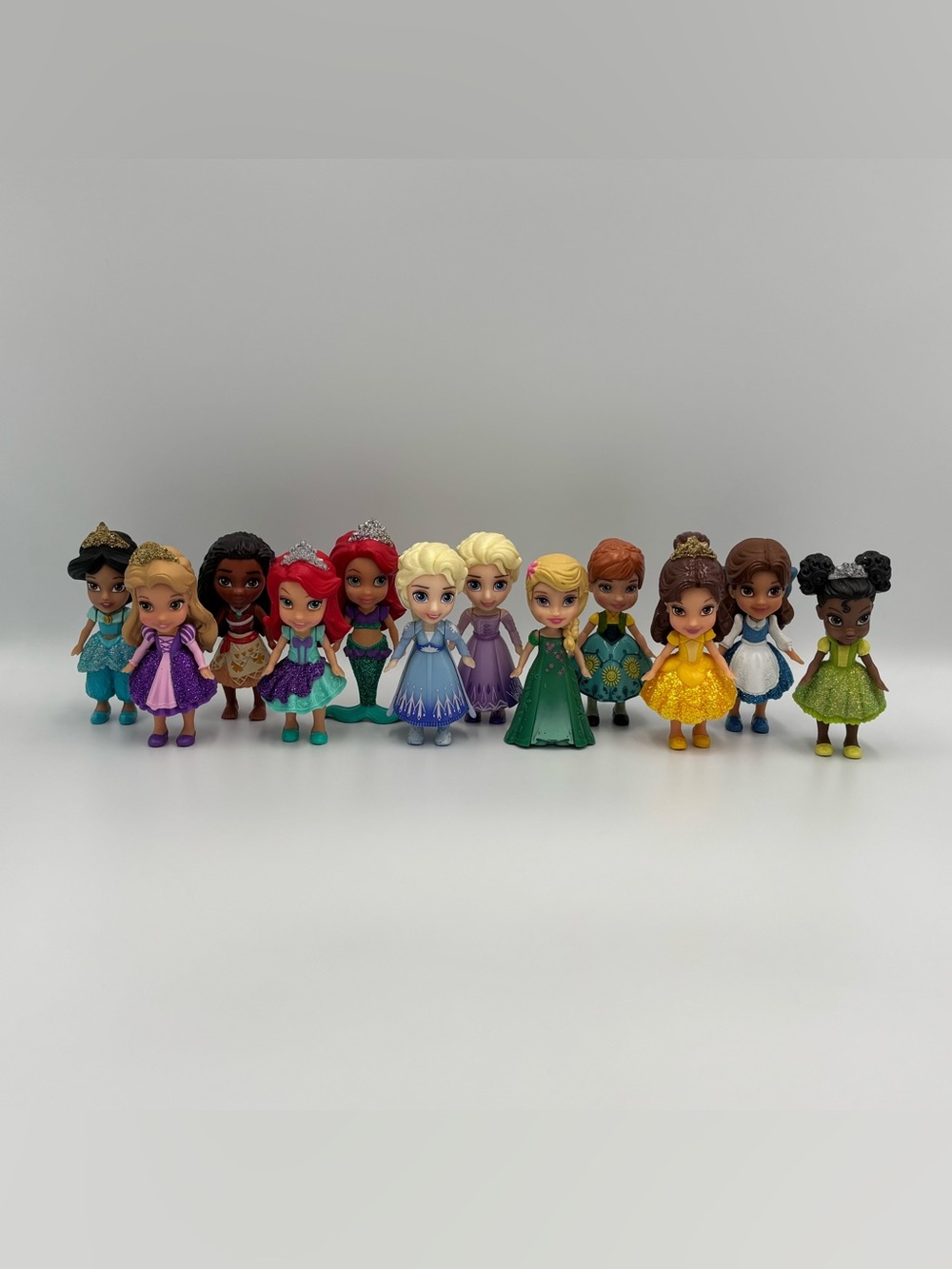 Disney Princess Toddler Doll Toy Lot- Jasmine Rapunzel Moana Ariel Elsa Anna